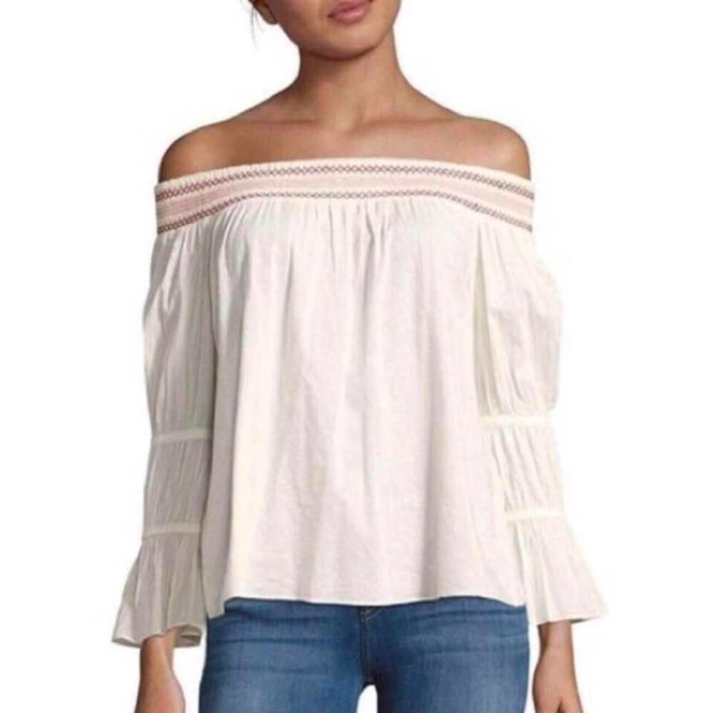 LoveShackFancy Women's Off the Shoulder Top NWT Size XS